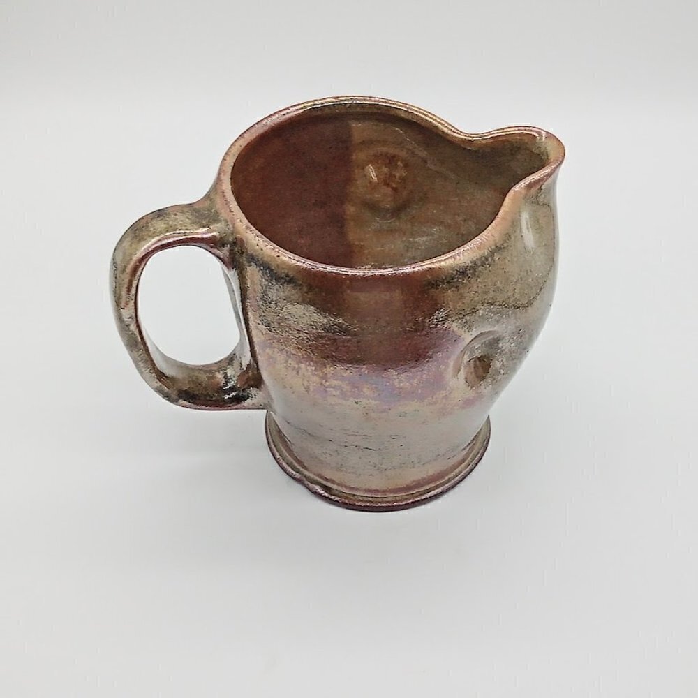 Handmade Raku Ceramic Pottery Pinch Pitcher